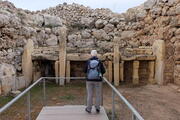 Stein-Altar im Ġgantija-Tempel in Xagħra