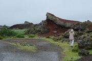Lavafeld mit Pseudokratern (Rauðhólar) bei Reykjavík, Island