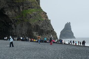 Basaltsäulen beim Black Beach (Reynisfjara), Island