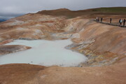 Schwefelquelle beim Vulkan Leirhnjúkur, Island